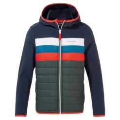 Craghoppers Childrens/Kids Brady Padded Jacket (Blue Navy/Spruce Green)