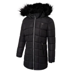 Dare 2b Girls Striking Hooded Parka (Black) -Outdoor Sports Store k012bfcd758f5b3b3ef830a632560127c