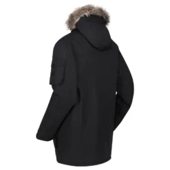 Regatta Mens Salinger II Faux Fur Insulated Parka (Black) -Outdoor Sports Store k06bce5cfc1a1b1f295bff9478e264001