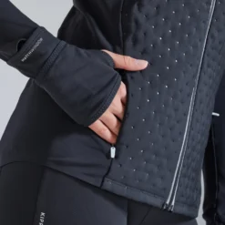 KIPRUN WARM WOMEN'S WINTER RUNNING JACKET BLACK -Outdoor Sports Store k11a7614d520c0a611fd4fbd52a08a014