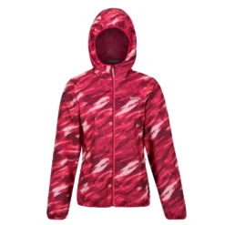 Regatta Womens/Ladies Serenton Brush Stroke Waterproof Jacket (Wild Plum)
