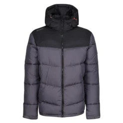 Regatta Mens Regime Insulated Padded Jacket (Iron/Black)
