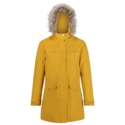Regatta Womens/Ladies Serleena II Faux Fur Insulated Winter Parka (Mustard Seed)
