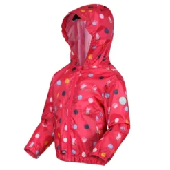 Regatta Childrens/Kids Peppa Pig Polka Dot Hooded Waterproof Jacket (Blush Red) -Outdoor Sports Store k2bef43b5db93033354b22b1f7b9a4ffe