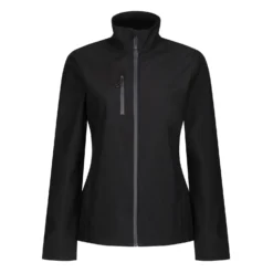 Regatta Womens/Ladies Honestly Made Softshell Jacket (Black)