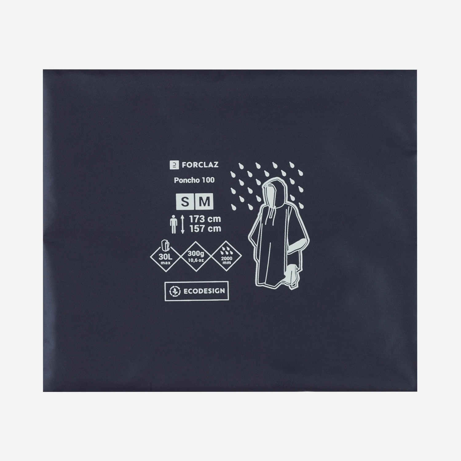 Hiking Rain Poncho - FORCLAZ MT 100 - 30 L Hiking Rain Poncho - FORCLAZ MT 100 - 30 L -Outdoor Sports Store k2f6b2ec80c92c5f697325f7cab2896ca