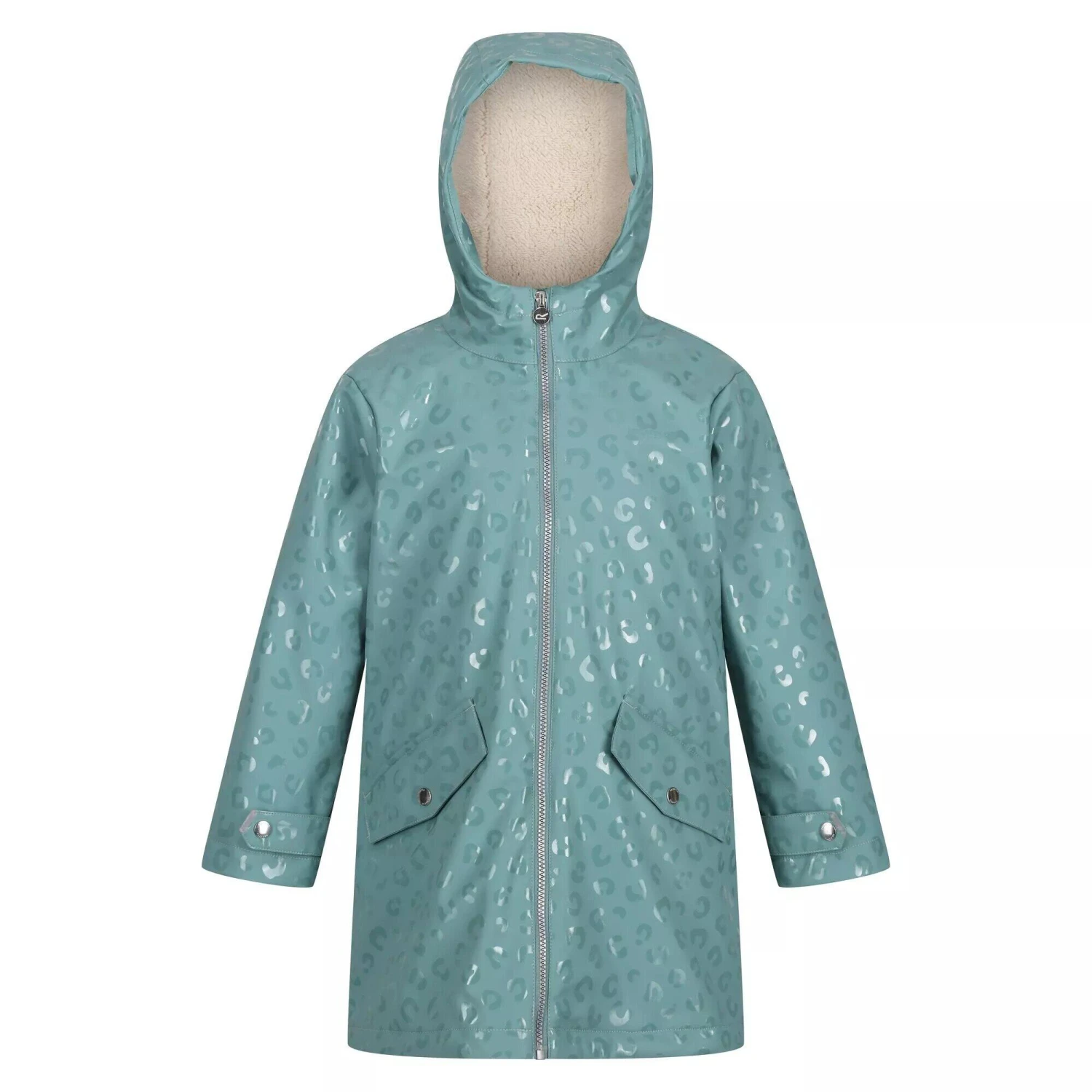 Childrens/Kids Brynlee Animal Print Waterproof Jacket (Mineral Blue) Regatta Childrens/Kids Brynlee Animal Print Waterproof Jacket (Mineral Blue) -Outdoor Sports Store k32fb1f0129ef5d10abcfb0dc669cd9dd