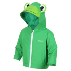 Regatta Childrens/Kids Frog Waterproof Jacket (Extreme Green) -Outdoor Sports Store k33f96e5850f639ad4b7b8de5e20bb24a