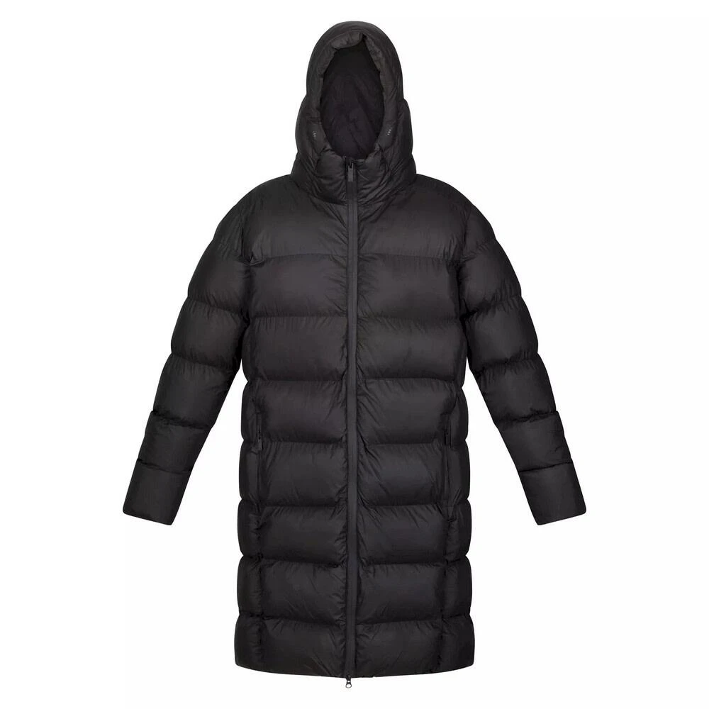 Mens Hallin Long Length Padded Jacket (Black) Regatta Mens Hallin Long Length Padded Jacket (Black) -Outdoor Sports Store k3a7e1e8ff734fc7e097800008ace27ad
