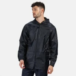 Regatta Great Outdoors Mens Outdoor Classics Waterproof Stormbreak Jacket (Black) -Outdoor Sports Store k3f4f405b8111e3abc443172ca2190d42