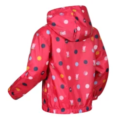 Regatta Childrens/Kids Peppa Pig Polka Dot Hooded Waterproof Jacket (Blush Red) -Outdoor Sports Store k48023c3104536677bcbaa90d23de30cb