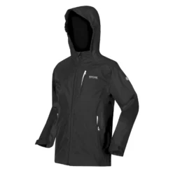 Regatta Childrens/Kids Calderdale II Waterproof Jacket (Black) -Outdoor Sports Store k494e0fe465aa348fa97961edc60d1710
