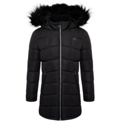 Dare 2b Girls Striking Hooded Parka (Black)