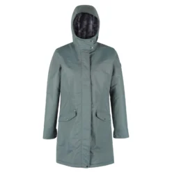 Regatta Womens/Ladies Rimona Hooded Waterproof Jacket (Black) -Outdoor Sports Store k53185378d7cbedae96a4177439c03e05