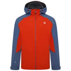 Dare 2b Mens Attain II Waterproof Jacket (Burnt Salmon/Stellar Blue)