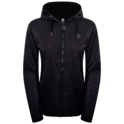 Dare 2b Womens/Ladies You´re A Gem Swarovski Leopard Print Waterproof Jacket (Black)