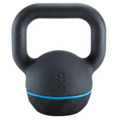 CORENGTH Kettlebell 8kg Cast Iron & Rubber Base