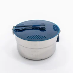 Quechua Hiker's Camping Stainless Steel Cooking Set MH100 4 Person (2.6 L) -Outdoor Sports Store k73fcf6f46345e0083dd43cbea33b70e4 scaled