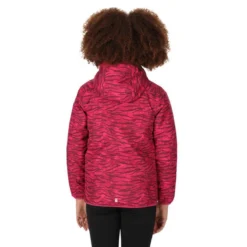 Regatta Childrens/Kids Volcanics VI Zebra Print Waterproof Jacket (Berry Pink) -Outdoor Sports Store k87b873b35a68798fb8d13d93442ac03d