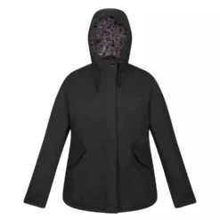 Regatta Womens/Ladies Bria Faux Fur Lined Waterproof Jacket (Black)