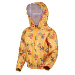 Regatta Childrens/Kids Muddy Puddle Peppa Pig Floral Hooded Waterproof Jacket (Glowlight -Outdoor Sports Store k91a250ee7f7096105a2755c4d77bf67a