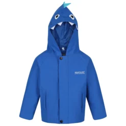 Regatta Childrens/Kids Shark Waterproof Jacket (Blue)