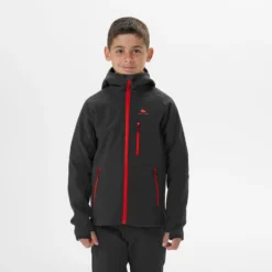 Quechua Kids’ Softshell Hiking Jacket - MH550 Black -Outdoor Sports Store kaa018c7987c66272801e9068990daee4