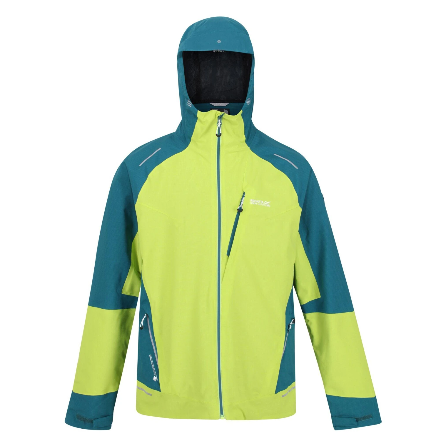 Mens Highton Pro Waterproof Jacket (Bright Kiwi/Pacific Green) Regatta Mens Highton Pro Waterproof Jacket (Bright Kiwi/Pacific Green) -Outdoor Sports Store kb268118a96fa8f7f8209871c68cf3500