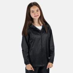 Regatta Childrens/Kids Pro Stormbreak Waterproof Jacket (Black) -Outdoor Sports Store kb7ba6c794b91d6651035552e86b56296