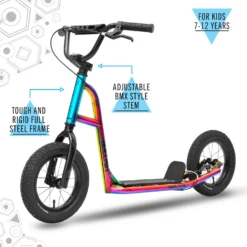 SULLIVAN 12" Wheel Freestyle Terra Firma Scooter, Electro Pink -Outdoor Sports Store kbdadf685b10e437ebb81df46b911def5