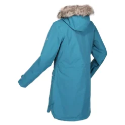 Regatta Womens/Ladies Sabinka Faux Fur Trim Parka (Slate Blue) -Outdoor Sports Store kc438fde3b4ca6d3cf51f01c6f49f4c51