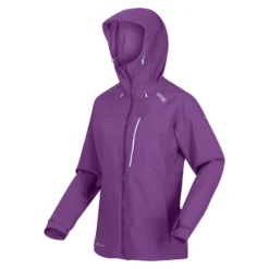 Regatta Womens/Ladies Britedale Waterproof Jacket (Plum Jam) -Outdoor Sports Store kcad173f2ed40fd0b1507ecdd28c41478