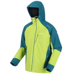 Regatta Mens Highton Pro Waterproof Jacket (Bright Kiwi/Pacific Green) 3 Regatta Mens Highton Pro Waterproof Jacket (Bright Kiwi/Pacific Green) -Outdoor Sports Store kcb1d508ce18417ced90aee044af469fc