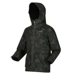 Regatta Childrens/Kids Salman Camo Insulated Waterproof Jacket (Dark Denim) -Outdoor Sports Store kd194deadbdae9014ae9e90d5936686b6