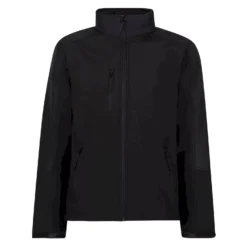 Regatta Reid Mens Softshell Wind Resistant Water Repellent Jacket (Black)