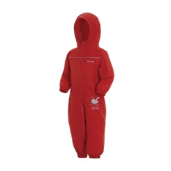 Regatta Great Outdoors Childrens Toddlers Puddle IV Waterproof Rainsuit (Pepper) -Outdoor Sports Store ke00121d722fe7169642413d07c4afec5