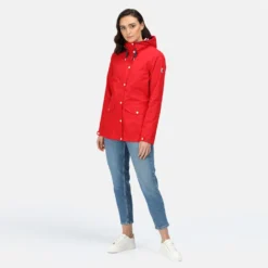 Regatta Womens/Ladies Phoebe Waterproof Jacket (True Red) -Outdoor Sports Store ke306002206e57996aeb17207e3be3338
