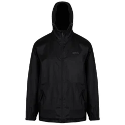 Regatta Mens Pack It III Waterproof Jacket (Black)