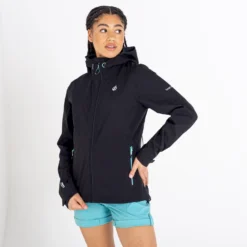 Dare 2b Womens/Ladies Anew Recycled Waterproof Jacket (Black) -Outdoor Sports Store ke9a8f543de6ad104e4193fa80cf0ac90