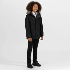 Regatta Childrens Cadet Parka Jacket (Black) -Outdoor Sports Store keb225259e2e7cb5fc4390328898664fd