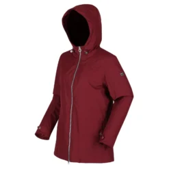 Regatta Womens/Ladies Bergonia II Hooded Waterproof Jacket (Molten Red) 8 Regatta Womens/Ladies Bergonia II Hooded Waterproof Jacket (Molten Red) -Outdoor Sports Store kee6be1b4a363e22383e8de6b9439e447