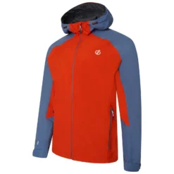 Dare 2b Mens Attain II Waterproof Jacket (Burnt Salmon/Stellar Blue) -Outdoor Sports Store kef1559e87a9a56a64d0dad7e9f9deed7