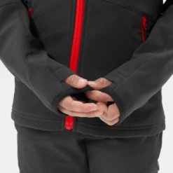 Quechua Kids’ Softshell Hiking Jacket - MH550 Black -Outdoor Sports Store kf7972e97d129d18dc68c7808eb8eb343