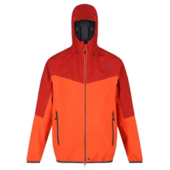 Regatta Great Outdoors Mens Imber II Lightweight Waterproof Jacket (Magma Orange/Burnt