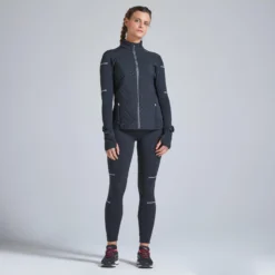 KIPRUN WARM WOMEN'S WINTER RUNNING JACKET BLACK