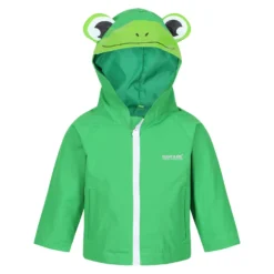 Regatta Childrens/Kids Frog Waterproof Jacket (Extreme Green)
