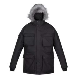 Regatta Mens Aziel Waterproof Parka (Black)